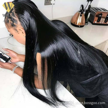 Raw 24 30 Inch Human Lace Front Wig,Straight Wig Lace Front Wigs100% Human Hair Wig,10a Full Lace Straight Virgin Remy Hair Wig